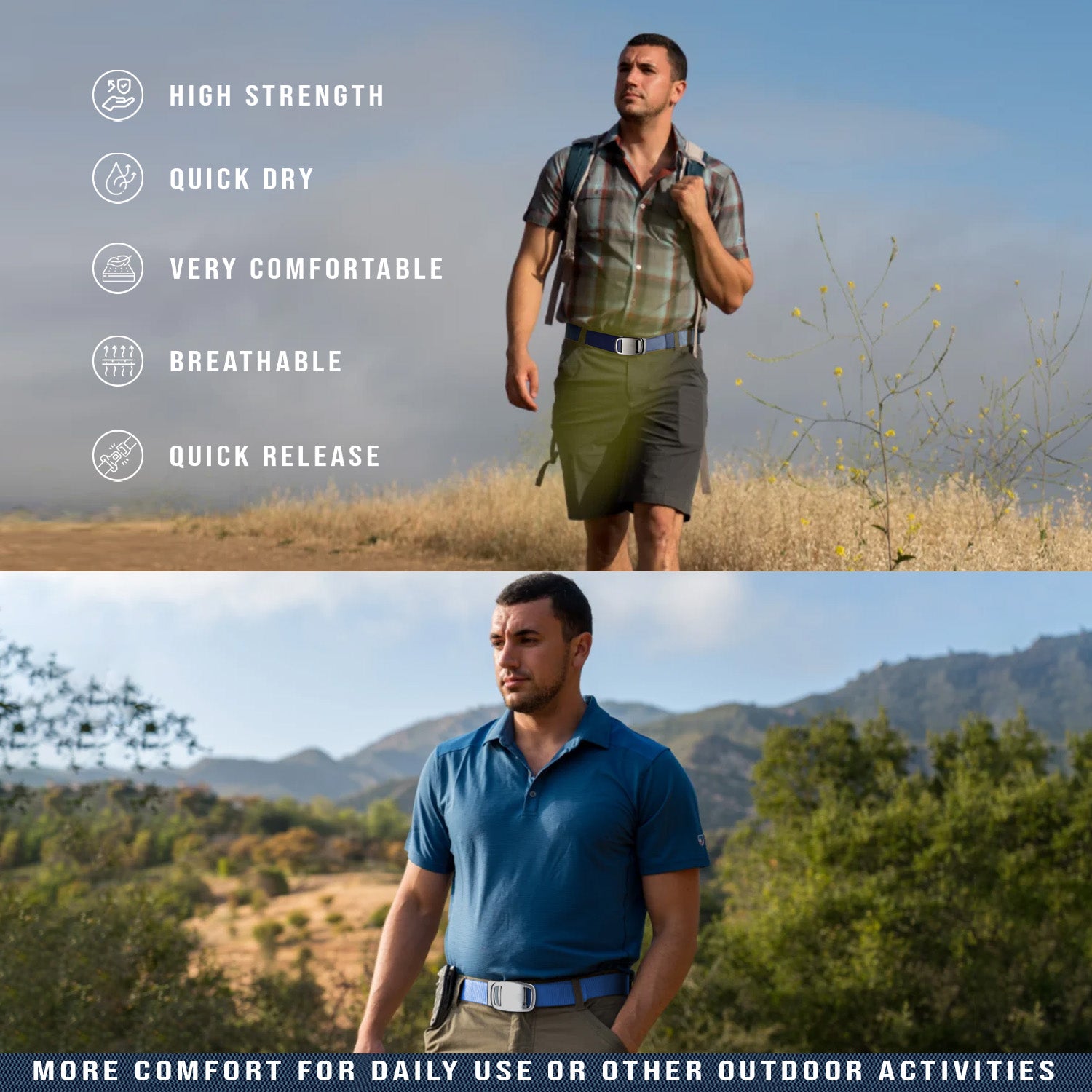 Nylon Canvas Belt for Unisex