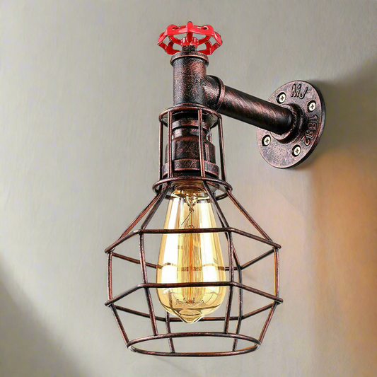 Moderne industriële retro vintage stijl buisvormige wandlamp wandlamp armatuur~1118