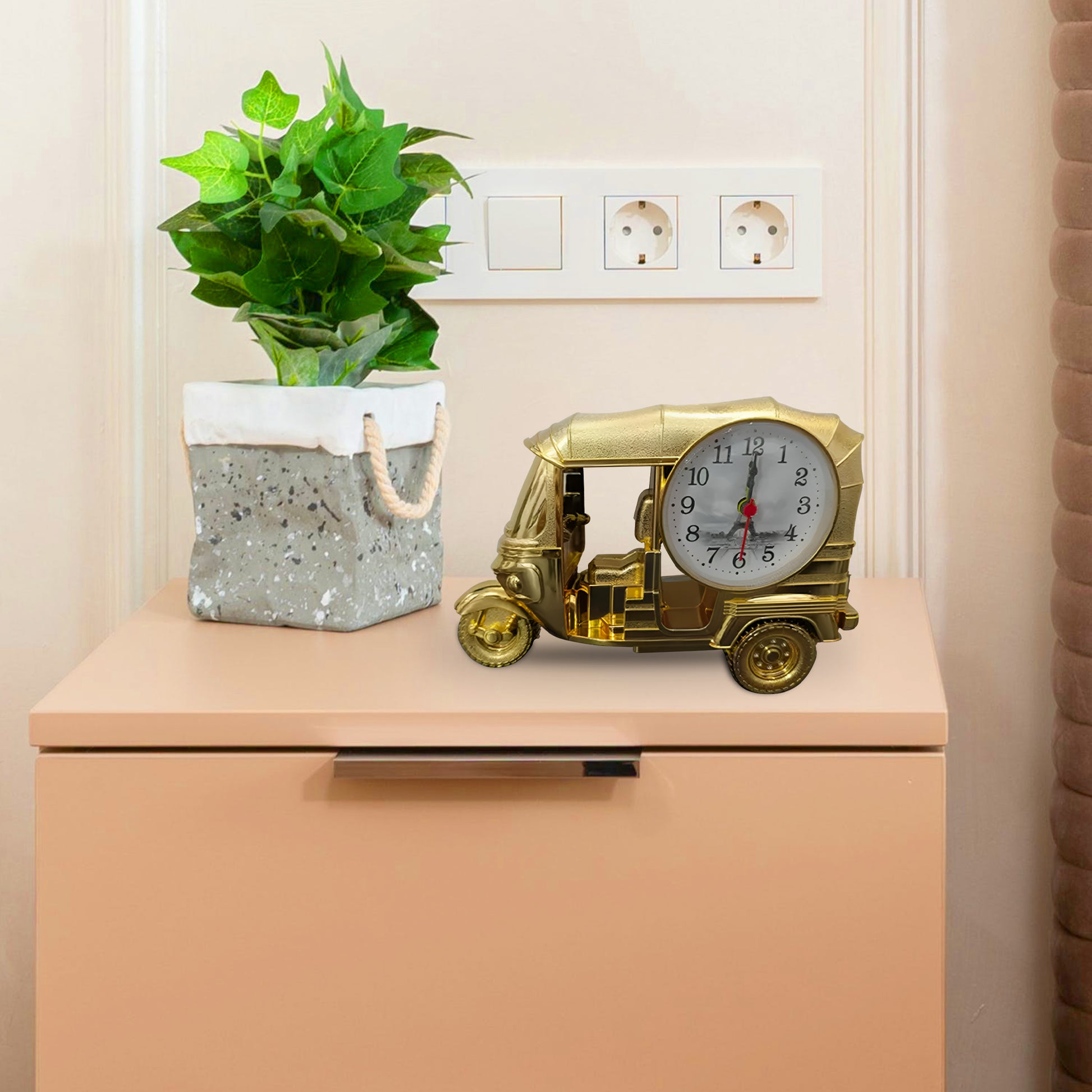 Modern Three Wheeler Clock Gift