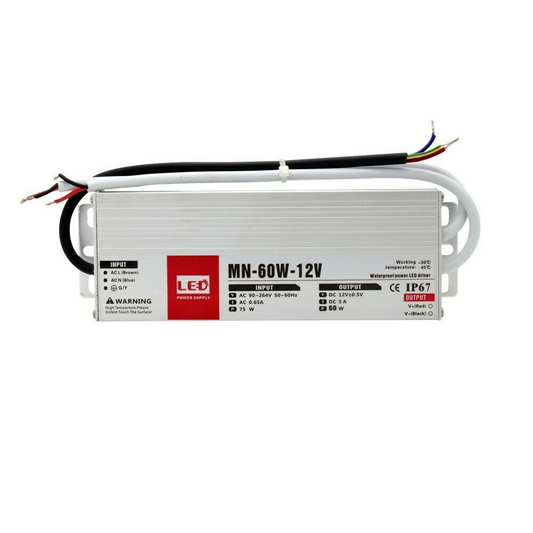 12V 60W IP67 LED-voedingstransformator ~2098