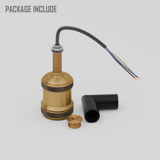 Buisverlichting L & T-connector met E27-armhouder -5643