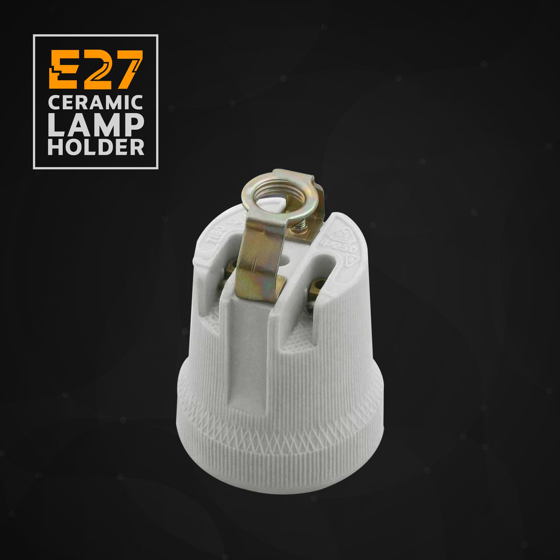 Ceramic heating bulb lamp holder