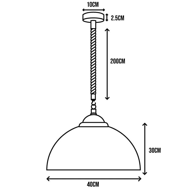 Vintage Industrial Metal Dome Shade Ceiling Pendant Lamp