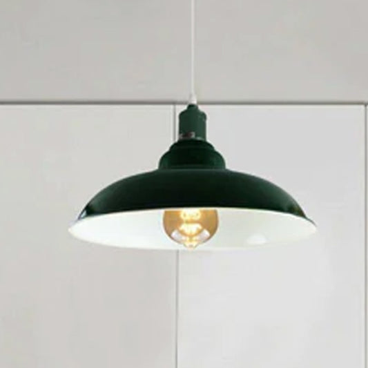 Groene kleur moderne vintage industriële retro loft metalen plafondlamp kap hanglamp~1646