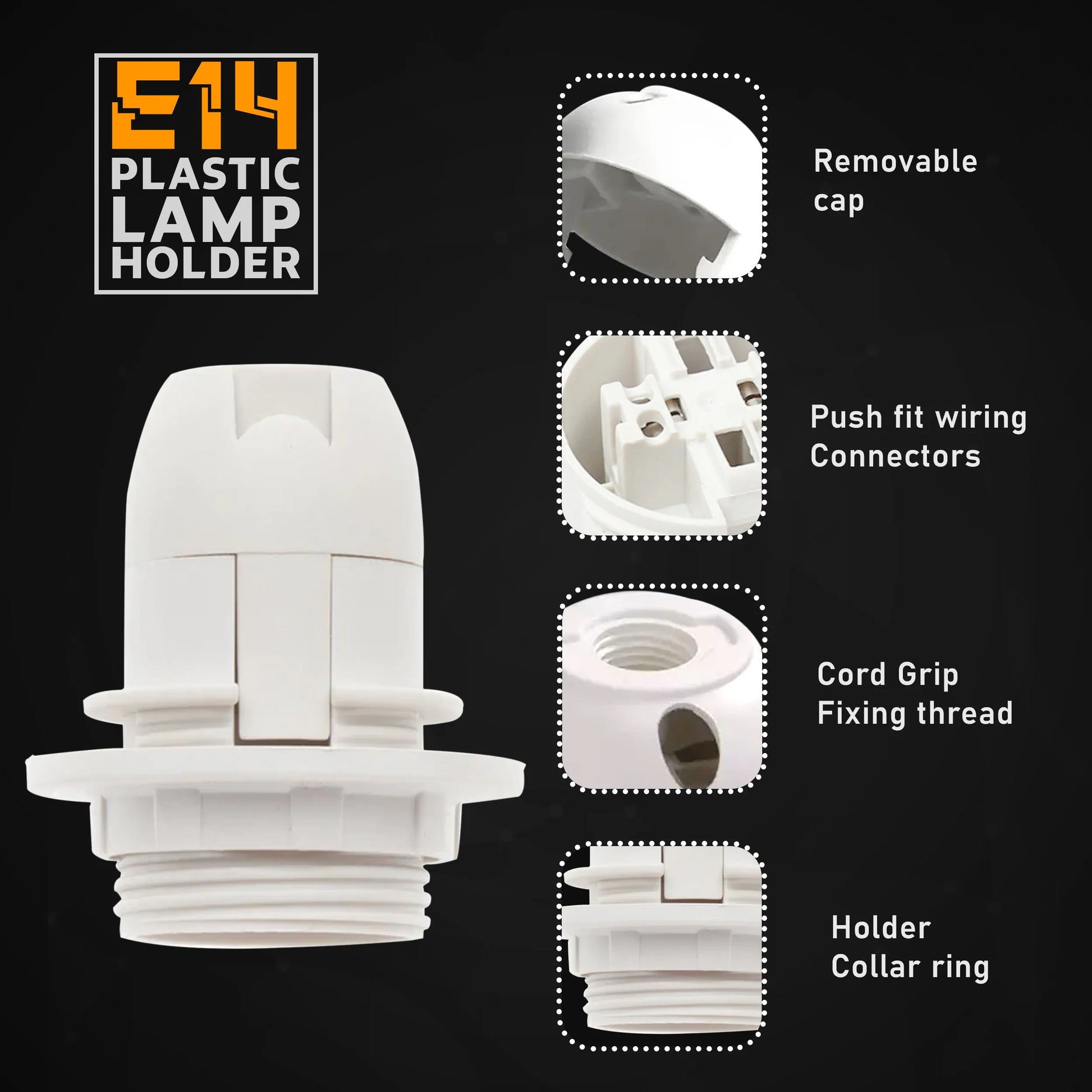 E14 Bulb Socket Lamp Holder