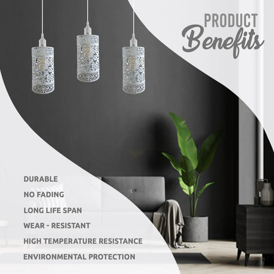 Industriële hanglamp, verstelbare E27 metalen kooi hanglampen ~4319