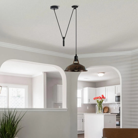 Shaded 2M Pulley Pendant Light ~6398