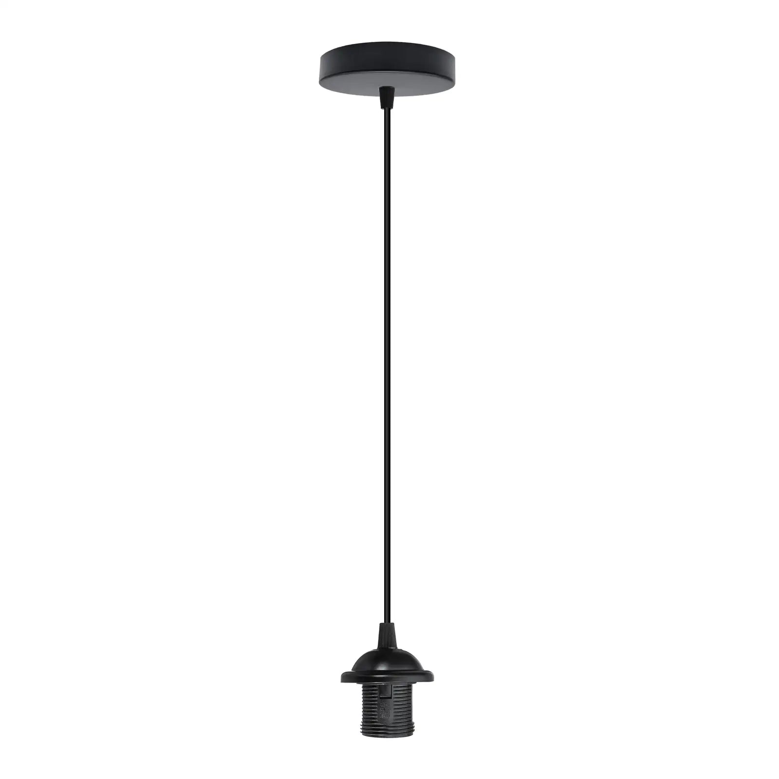 Black E27 Base, Adjustable, Metal Hanging Lamp