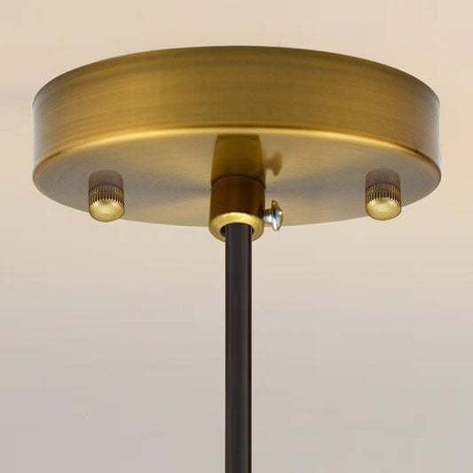 Voormontage enkelvoudig punt geel messing kleur stopcontact plafond~1857