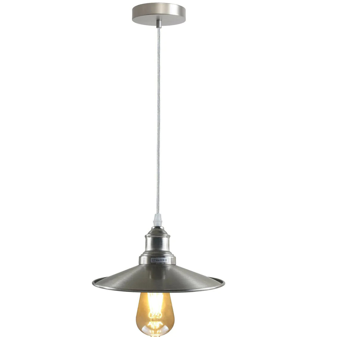 Industrial metal ceiling pendant light