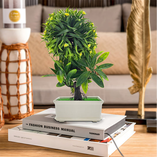 Artificial Plants Bonsai Small Tree With Fake Flower
