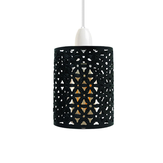Retro moderne industriële plafondlamp hanglamp metalen kooi lampenkap~2616