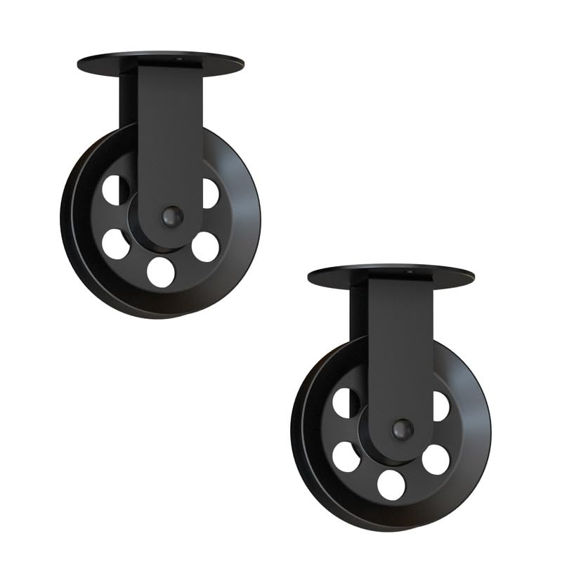shade wall black light set 2-wheel black pulley for light, adjustable pendant light pulley, single drop cable management system