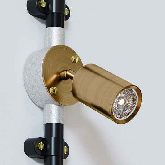 Verstelbare plafondspot met cilinder voor leidingverlichting -5633