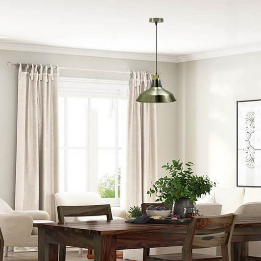 Industriële hangende metalen schuurlamp met gleuf, hanglampfitting ~5932