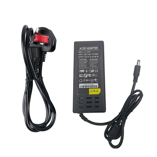 12V 5A 60W 3-pins stekker 12V-voedingsadapter Conventer ~2364