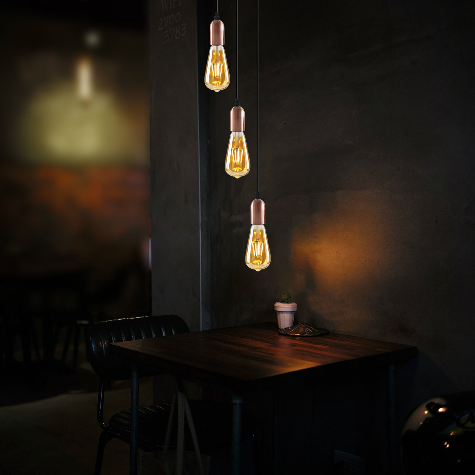 pendant lights with a vintage industrial style