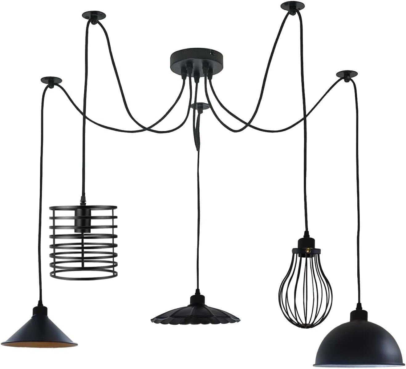 black light pendant lampshades