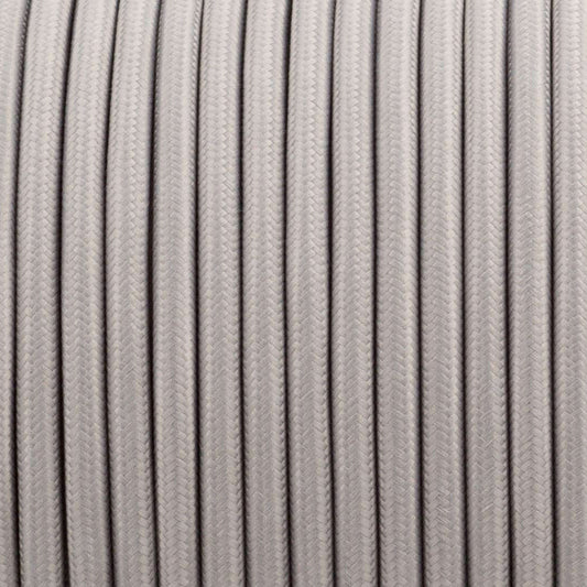 1M/5M/10M 3-aderige ronde vintage gevlochten stoffen grijze kabel flex 0,75 mm~3040