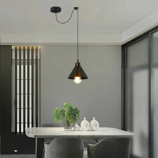 E27 Pulley Wheel Pendant Light Fitting ~6395