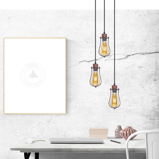 Vintage Industrial Ceiling Pendant Light Hanging Retro Lamp ~6574