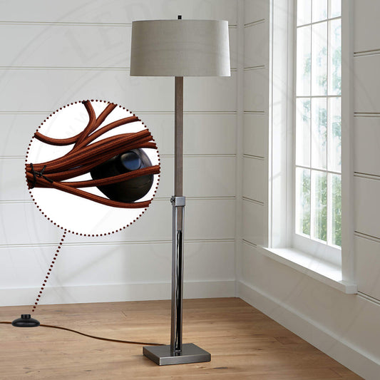 4M Fabric Flex Plug-In Pendant Light Set on/off Foot Switch~6041