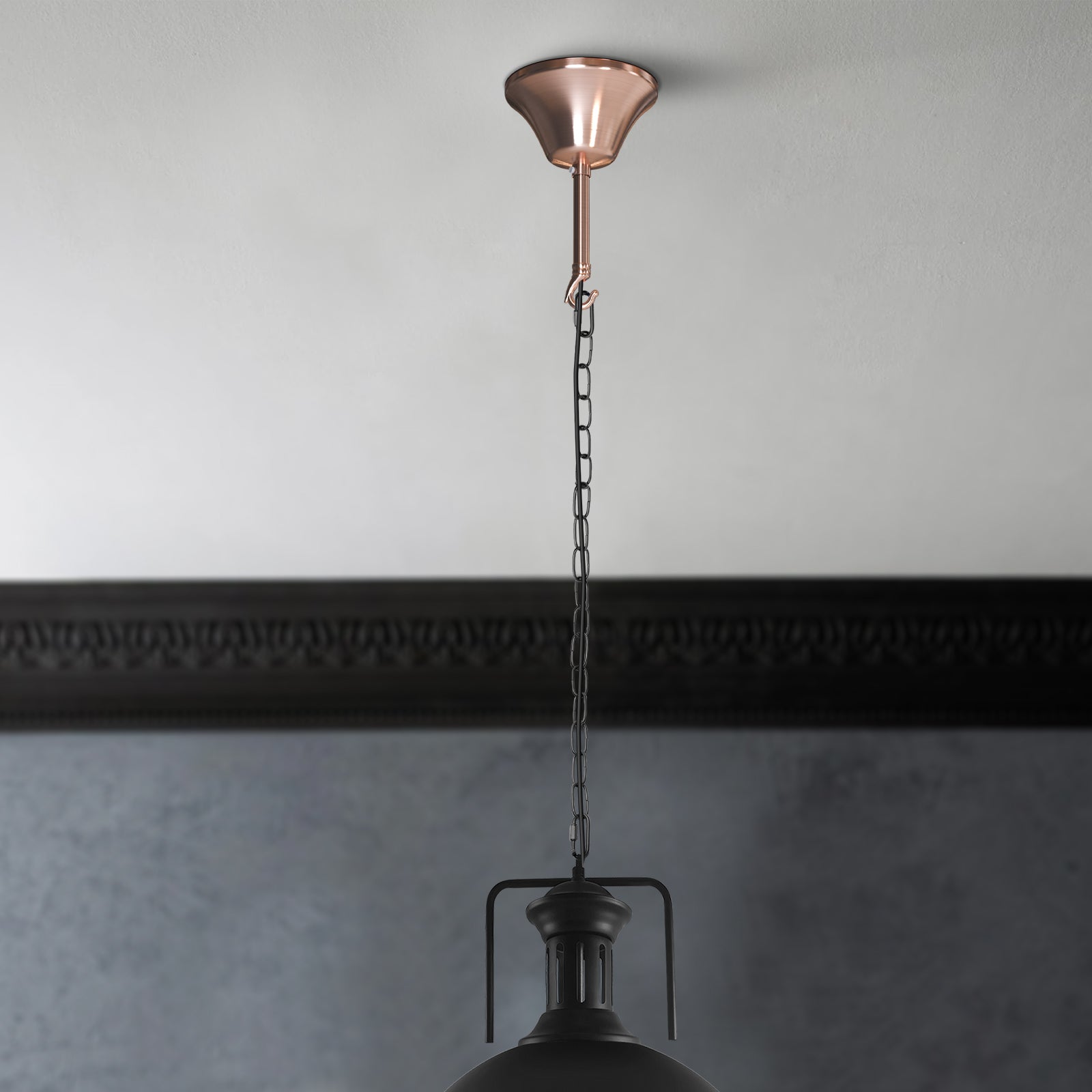 E27 ceiling pendant lampholder with 11cm ceiling rose