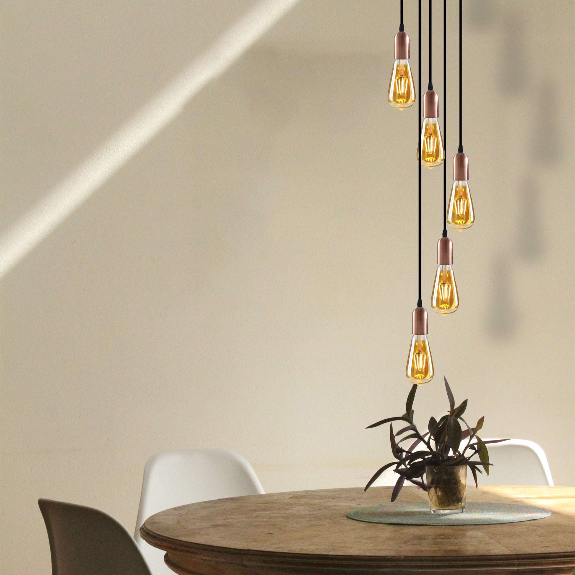 pendant lights with a vintage industrial style