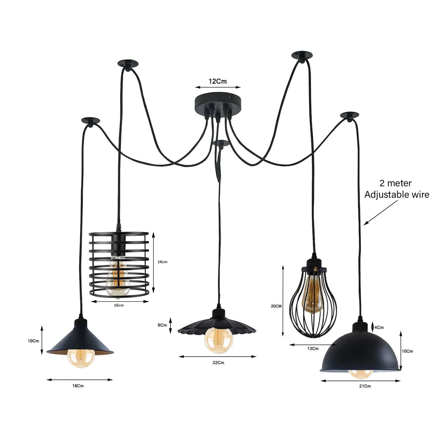 pendant metal lampshades bulb