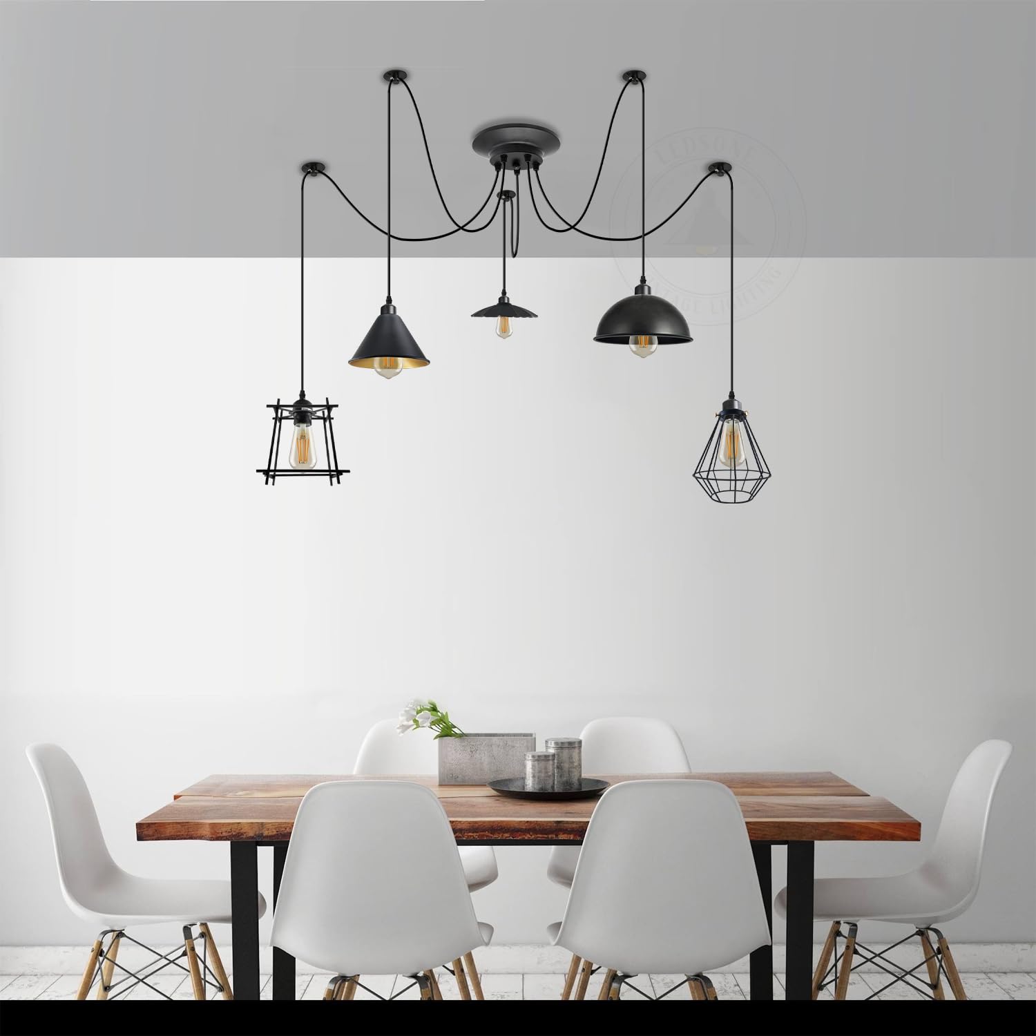 light ragno pendant breakfast