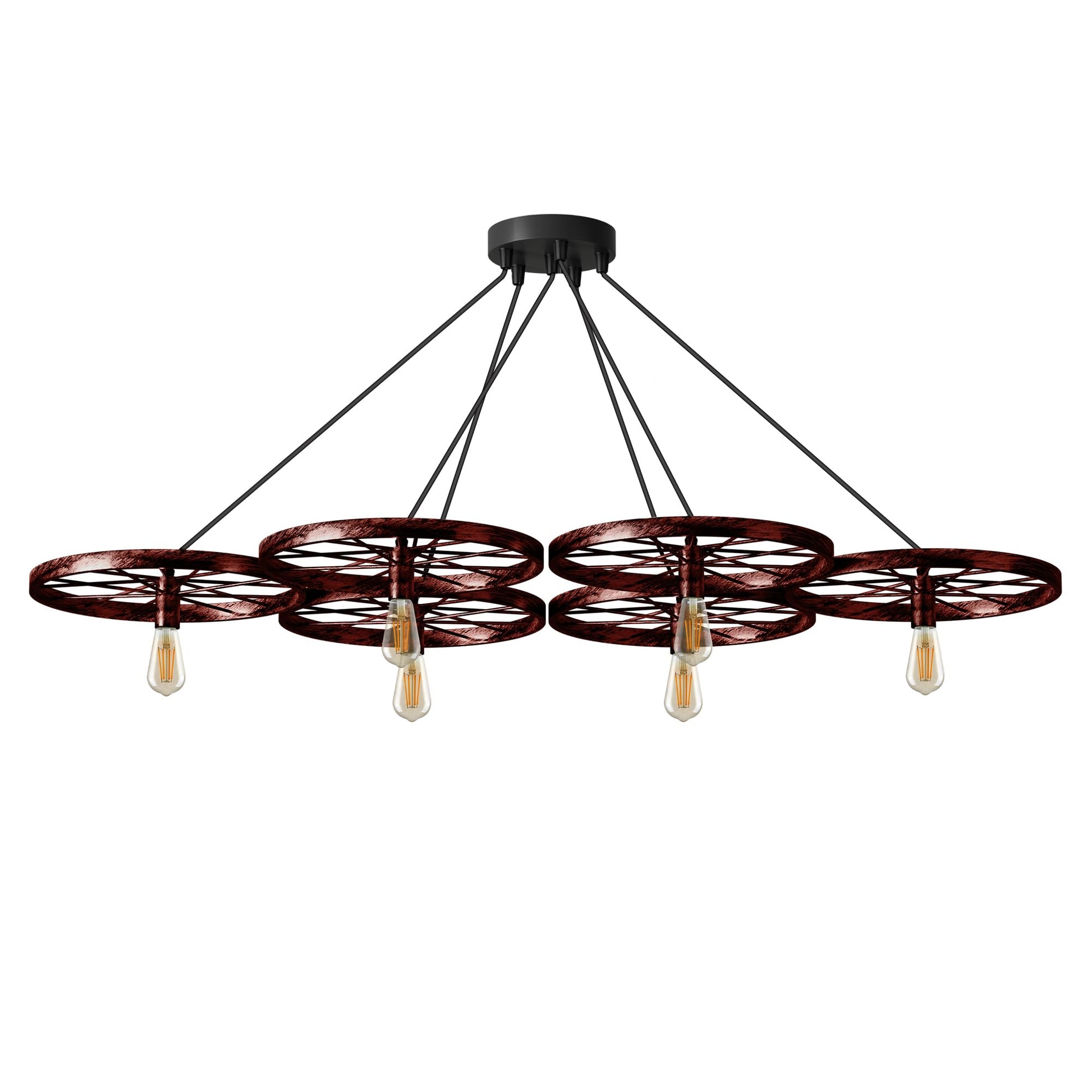 black lights industrial ceilin