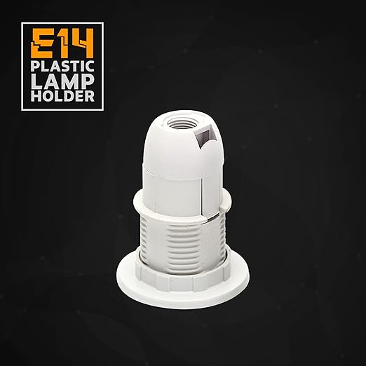 E14 Schroef Lampenkap Lamphouder Kraag Ring Adapter Lamphouder Wit~1831