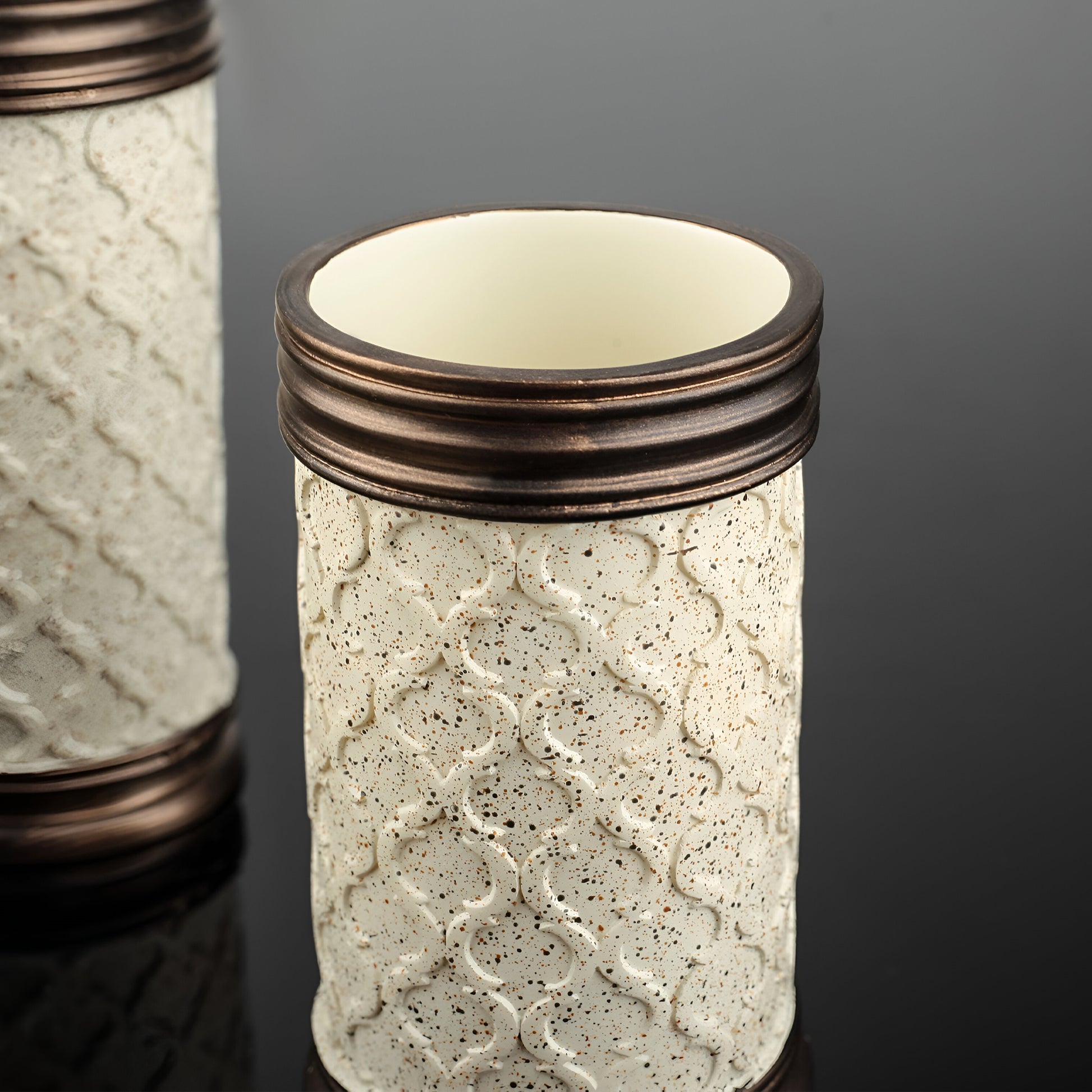 beige kitchen accessories