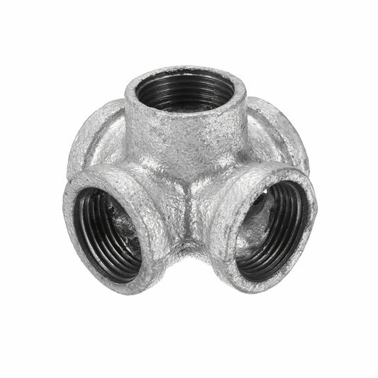 6-weg ¾ inch BSP smeedbaar gietijzer gegalvaniseerde buisverlichtingsfittingen en accessoires - DIY~4518