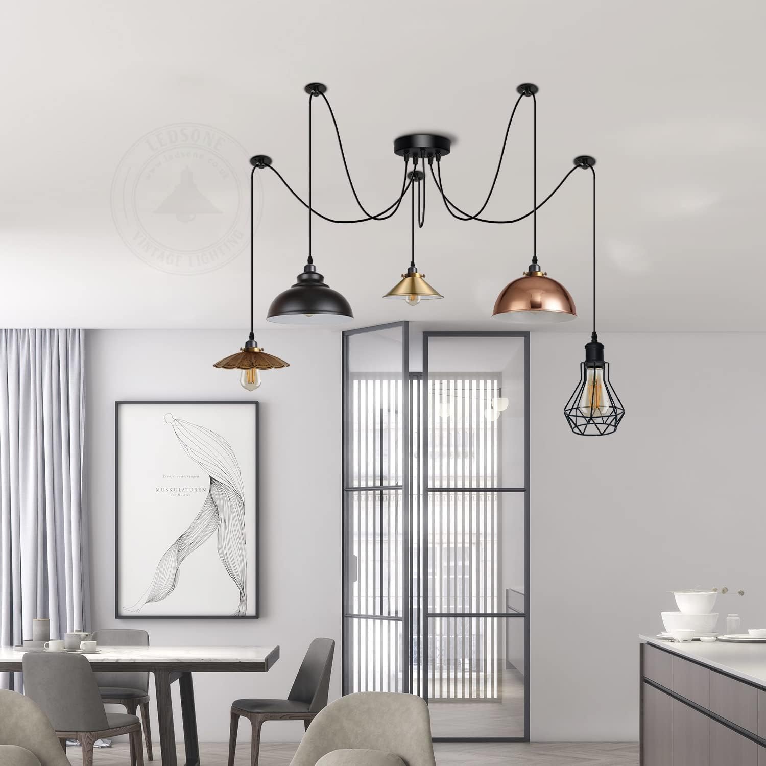 e27 edison side vintage retro