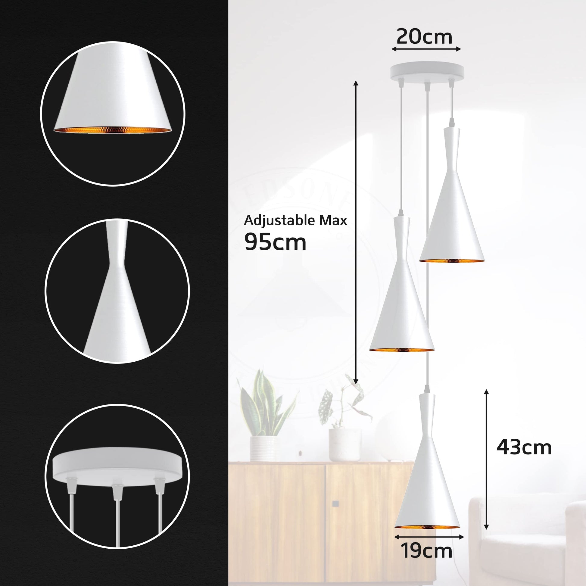 ceiling lights e27 room shade