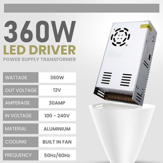 Waterproof Transformer IP20 led driver DC12V Transformer 360W power supply led driver 360W Power Supply 360W Transformer IP67 Transformer Under water Transformer Power Supply Driver Outdoor Transformer