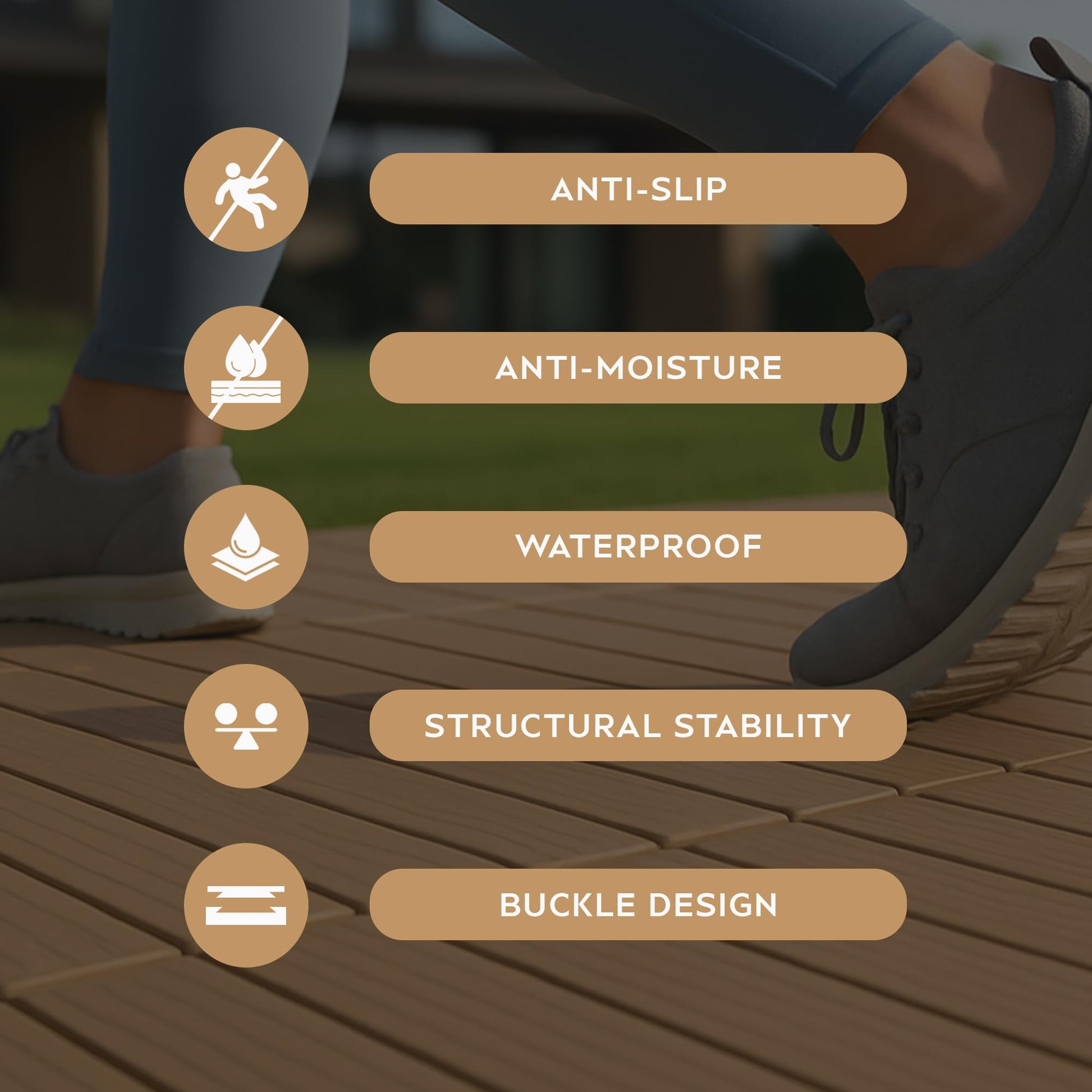 decking click system with