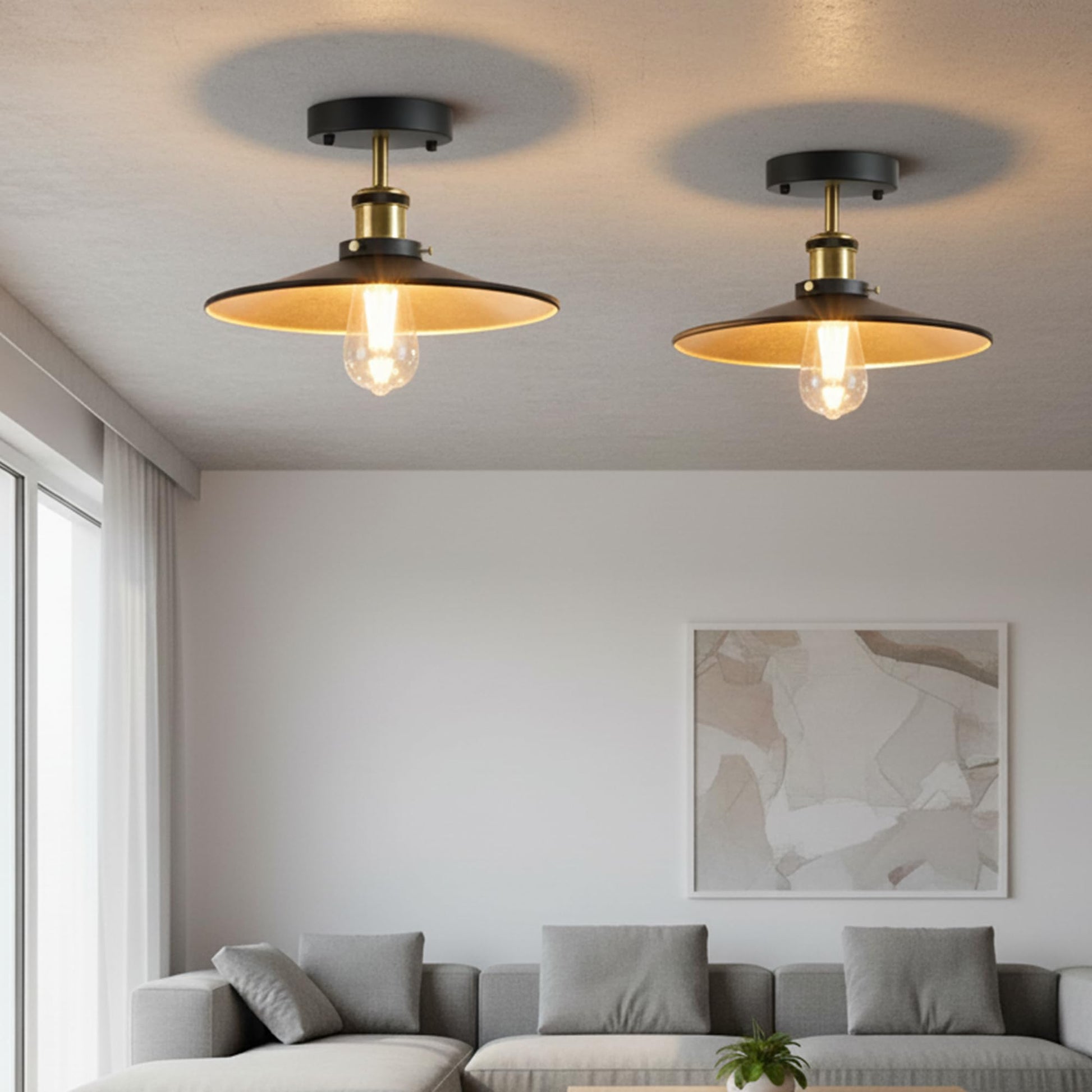 vintage flush ceiling semi