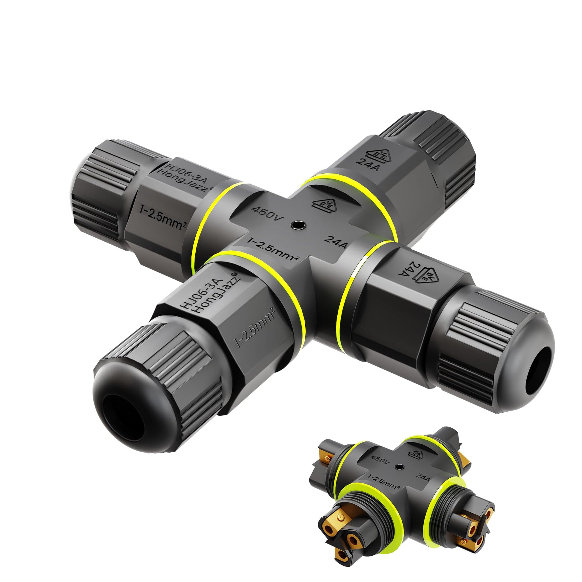 waterproof 3-pin screw electri