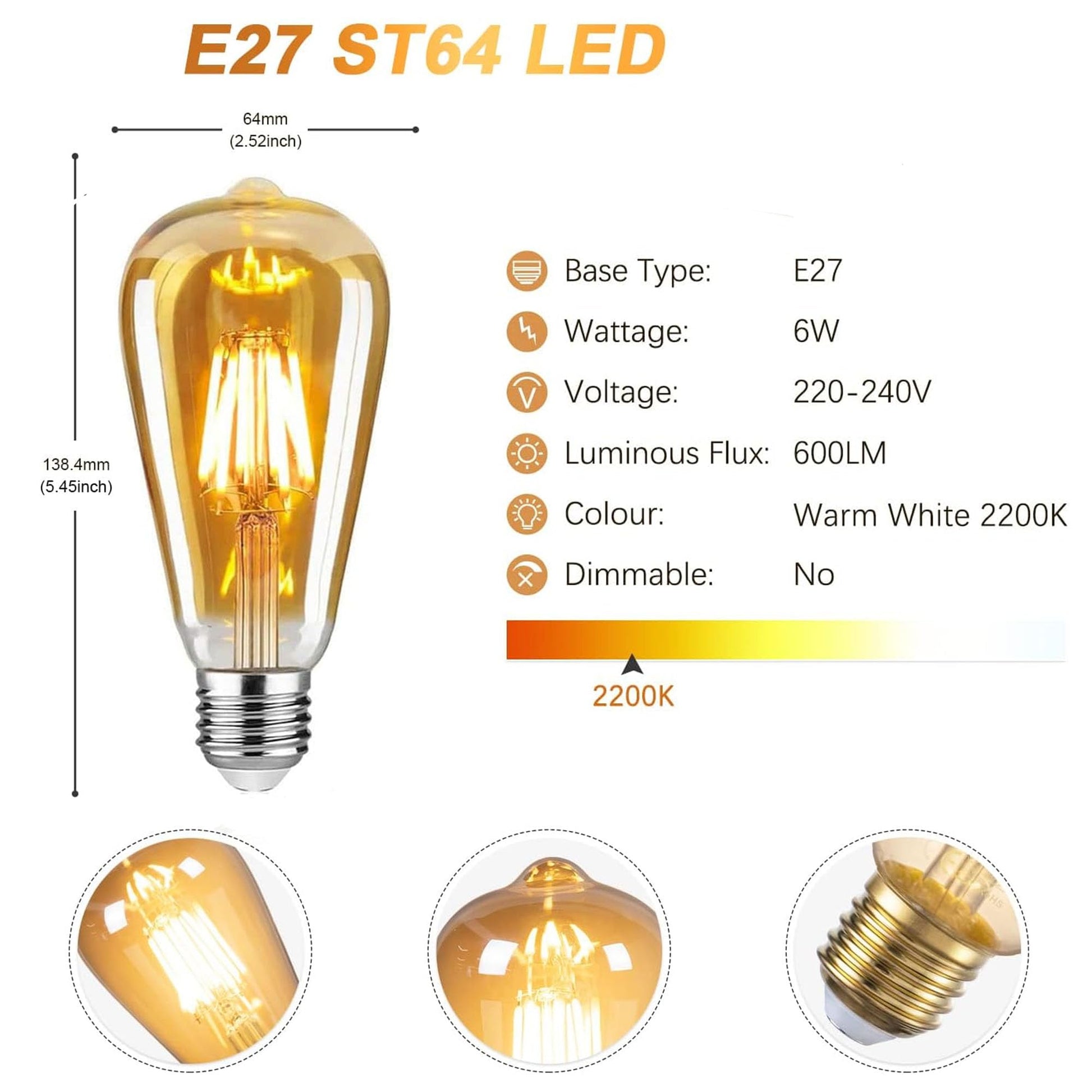 screw bulb edison dicuno e27