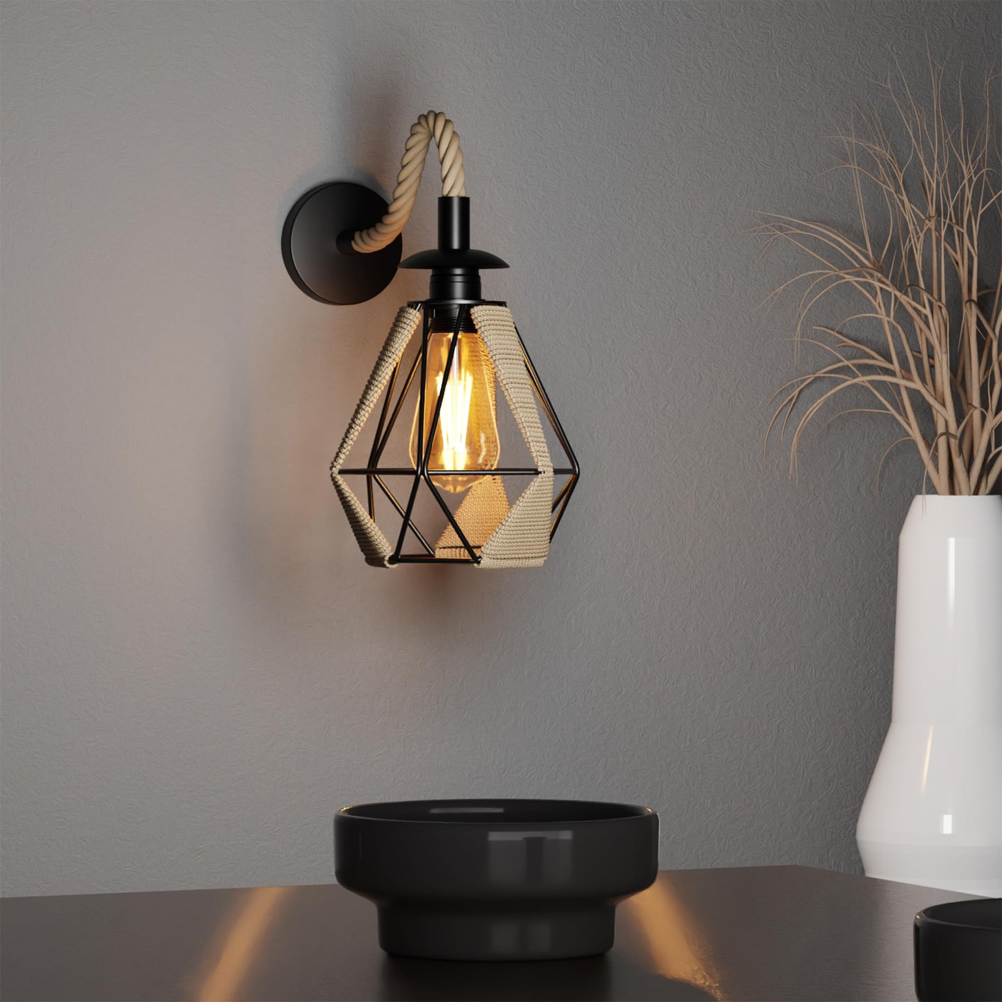 lamp retro with adjustable