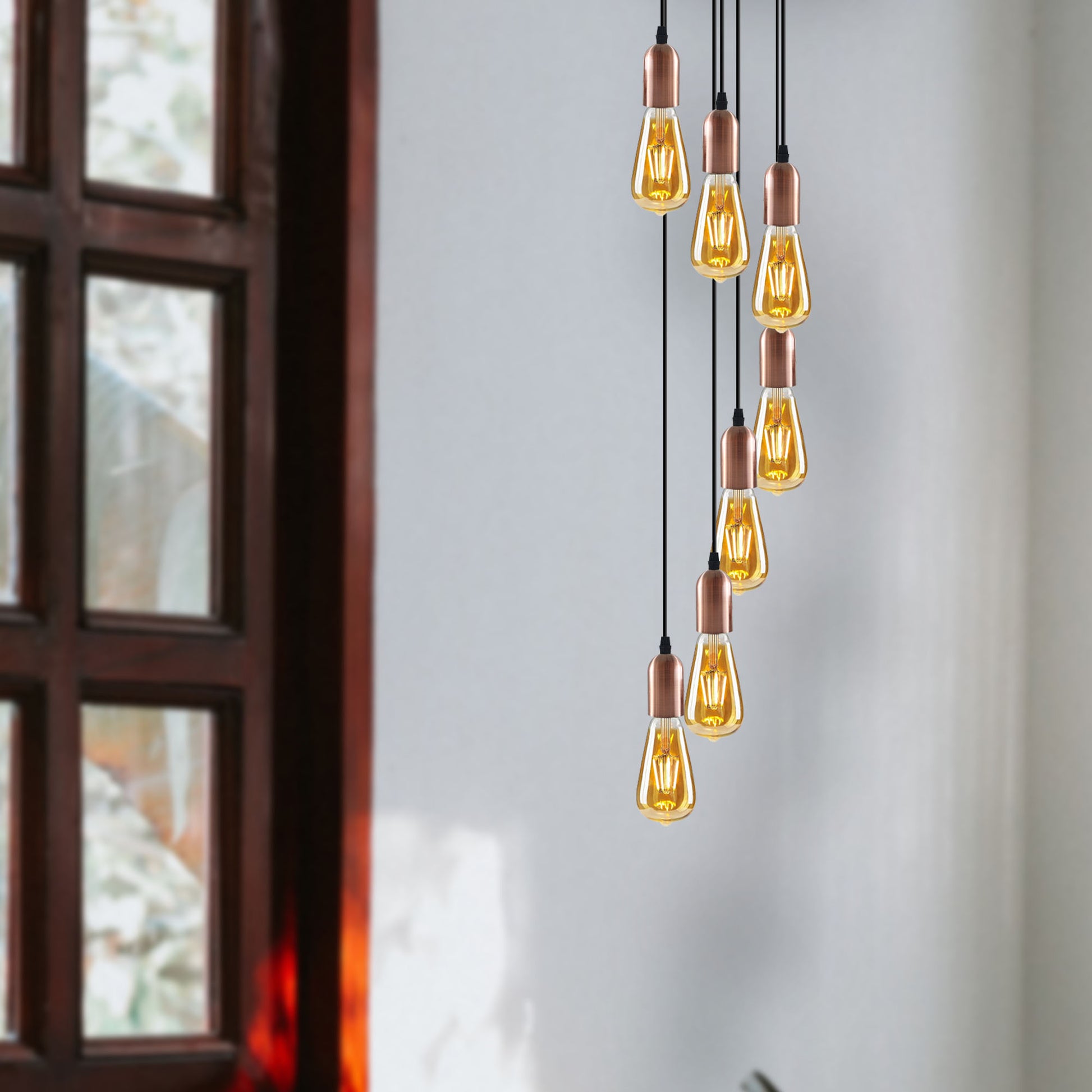 pendant lights with a vintage industrial style