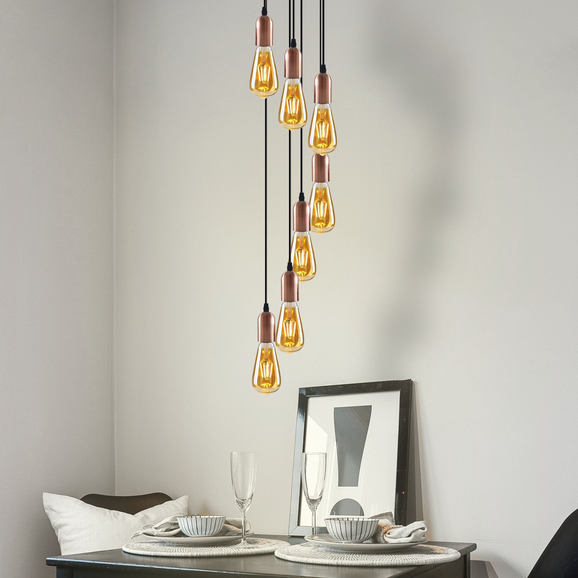 pendant lights with a vintage industrial style