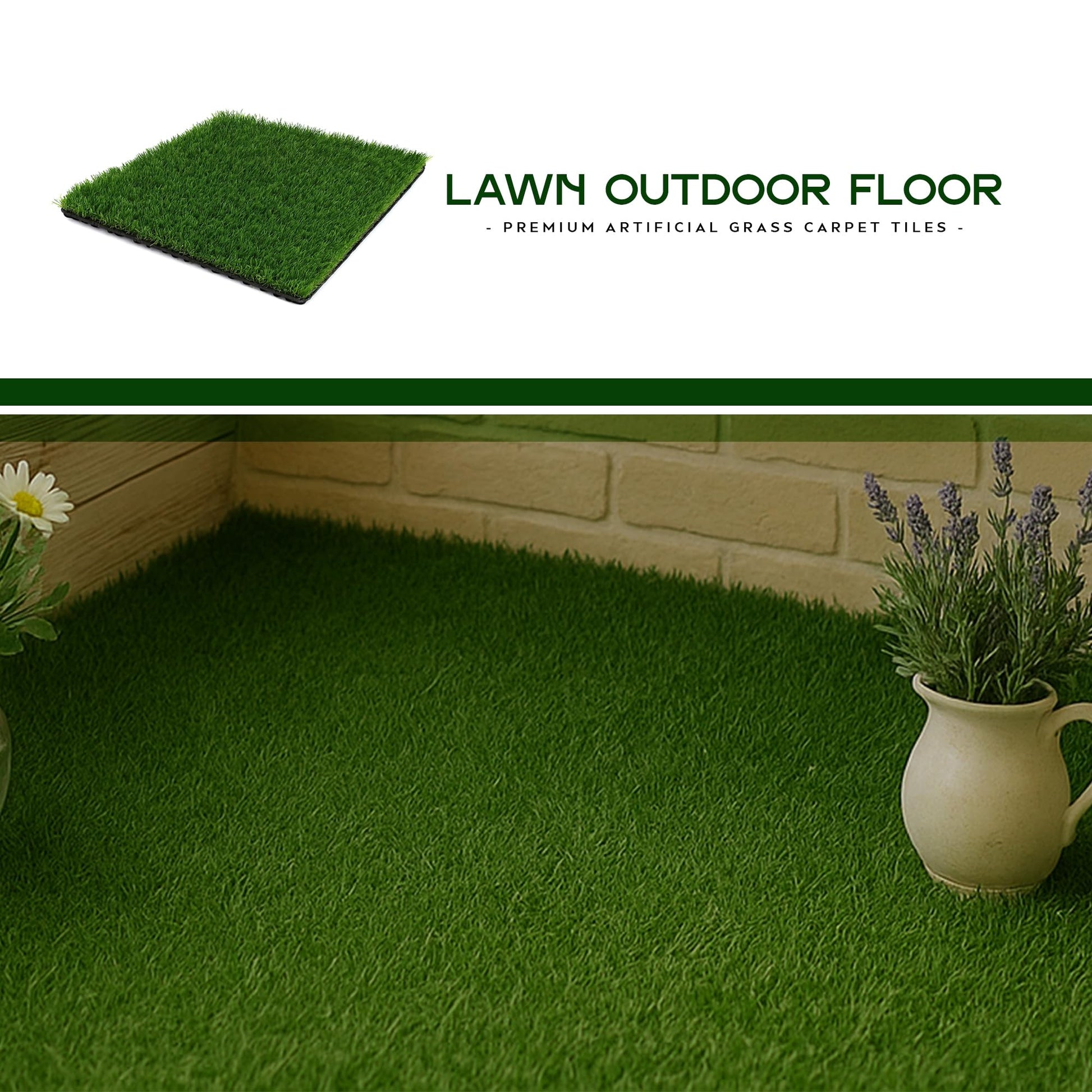 tiles grass turf patio lawn