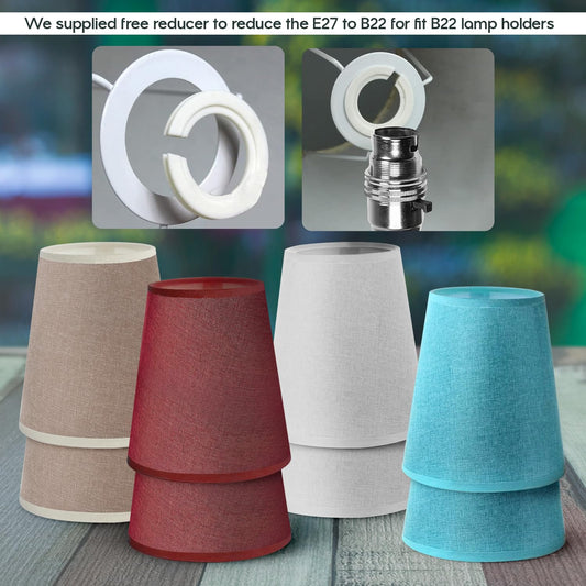 Fabric Lampshade 16x17cm Barrel Cloth ~6244