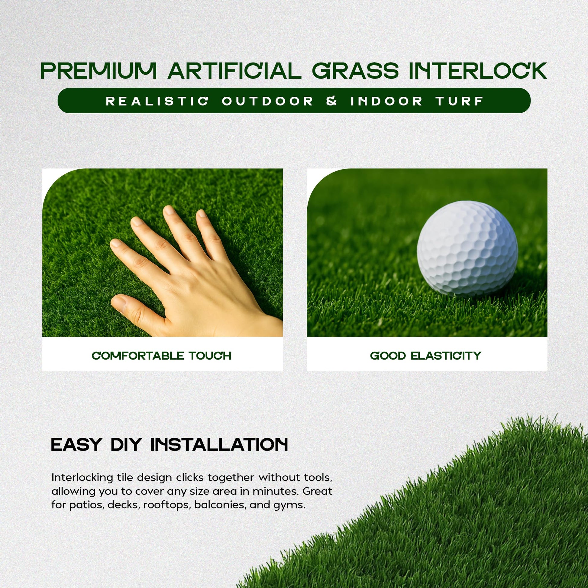 tiles grass turf patio lawn