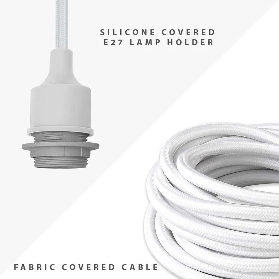 8 way spider Light E27 Pendant Light adjustable cable with swag hook for Kitchen Island Living Room Bedroom Bar Decor-Application image