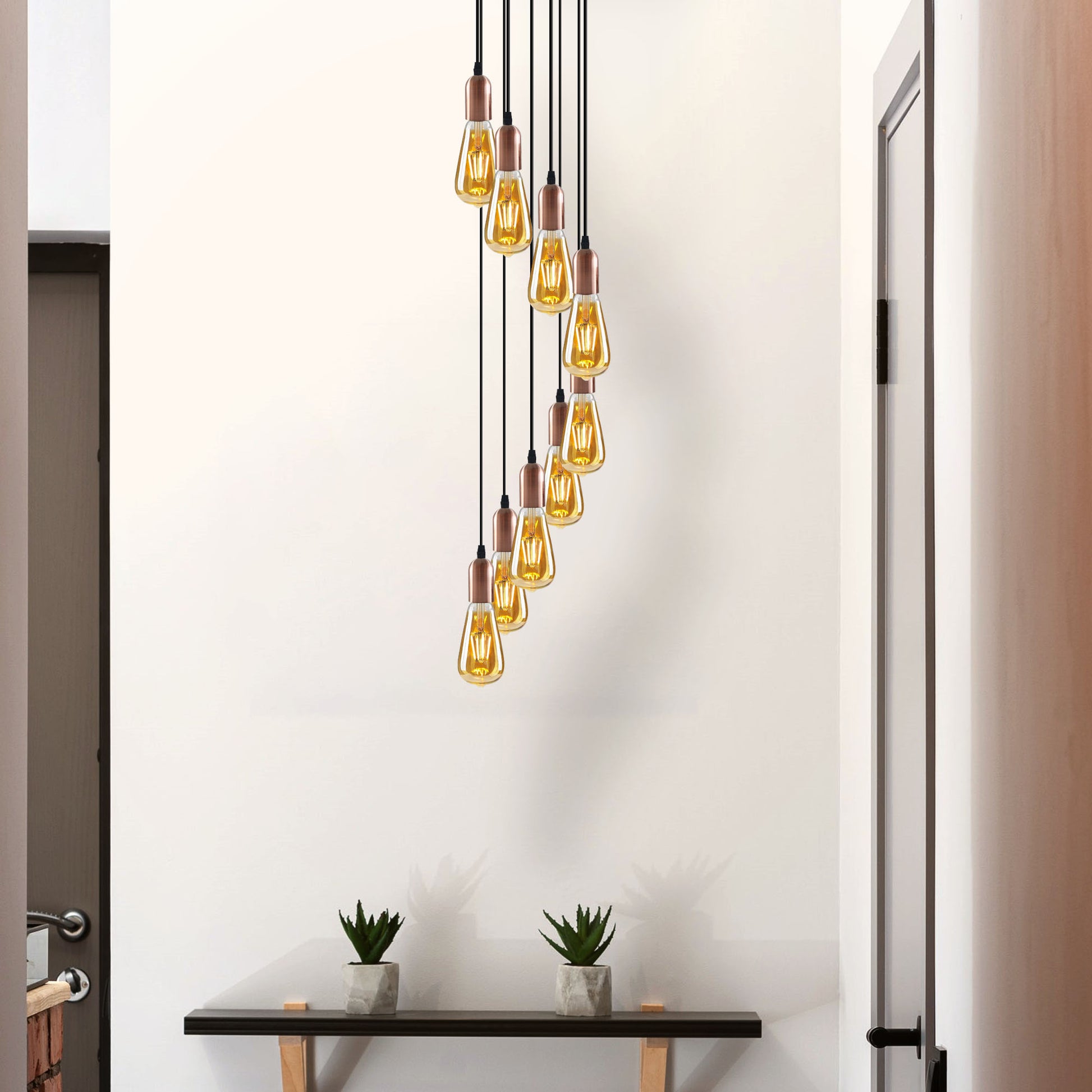 pendant lights with a vintage industrial style