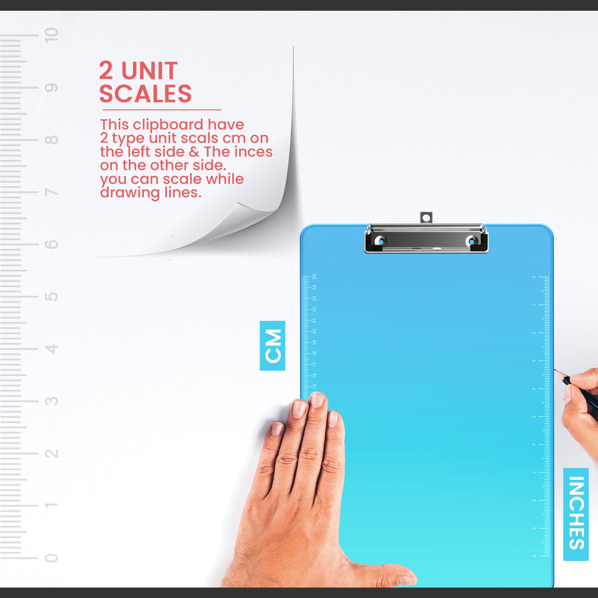 Writing Plastic Clear Clipboard Folder